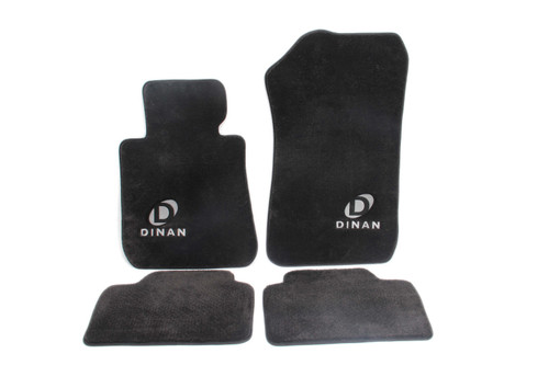 Dinan 10-15 BMW 550i GT F07 Signature Floor Mats Black w/ Silver Logo - Set of 4