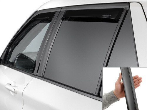 WeatherTech 20-26 Ford Explorer Front Rear Front & Rear Side Window Deflectors - Matte Blk