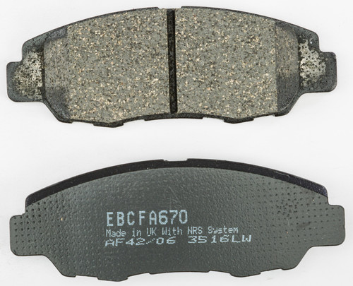 Brake Pads Fa670 Organic