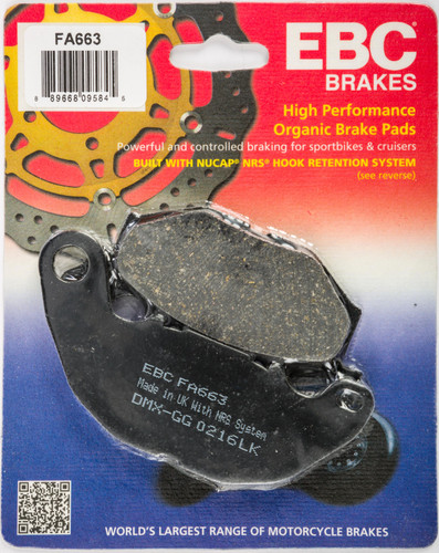 Brake Pads Fa663 Organic