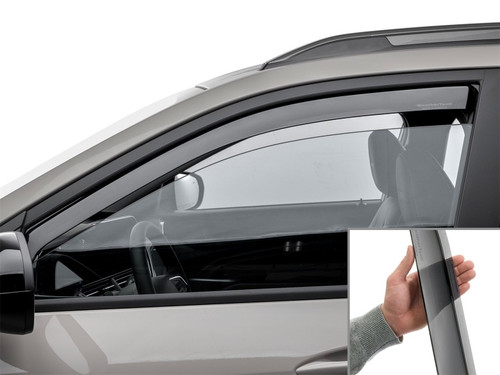 WeatherTech 24-26 Chevrolet Trax Front Front Side Window Deflectors-Dark Tint