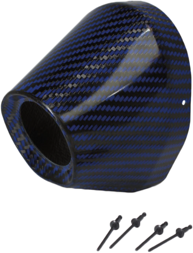 Carbon End Cap Blue 1 3/4" I.d.