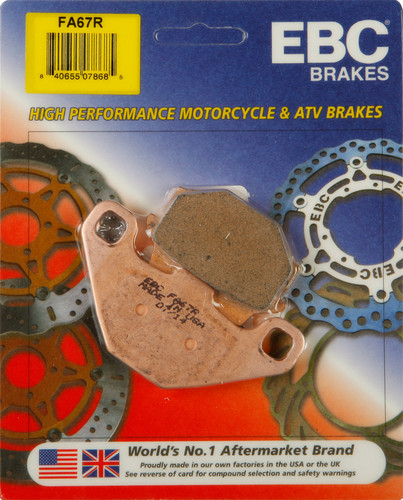 Brake Pads Fa67r Sintered R Series