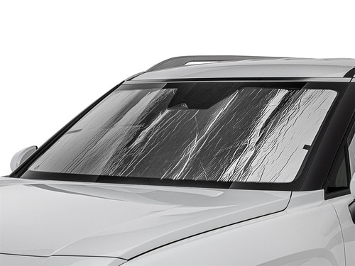 WeatherTech 2026 Hyundai Palisade Windshield-Small Windshield Mounted Sens-SunShade - Black/Silver