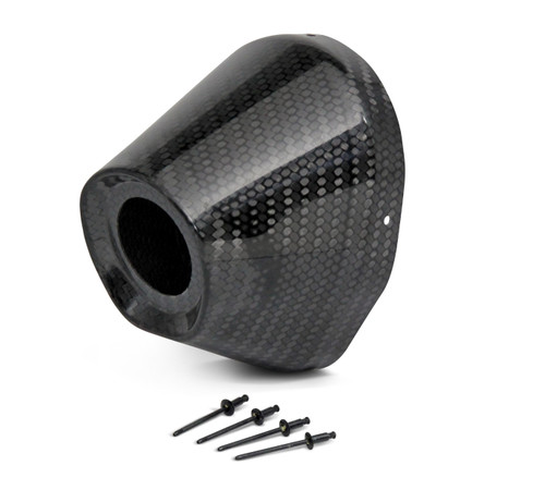 Carbon End Cap 4.5" Hole 1 1/2 Ti5/ti6 Cap/rivets