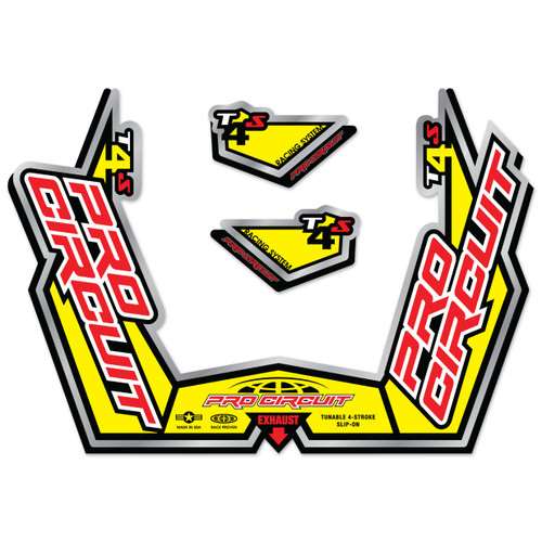 T-4s Sticker Kit Replacement Muffler Stickers