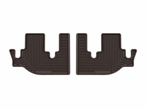 WeatherTech 19-26 Subaru Ascent 2nd Row Rear All-Weather Floor Mats - Cocoa