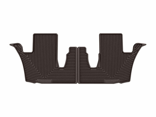 WeatherTech 24-26 Lexus TX 2nd Row Rear All-Weather Floor Mats - Cocoa