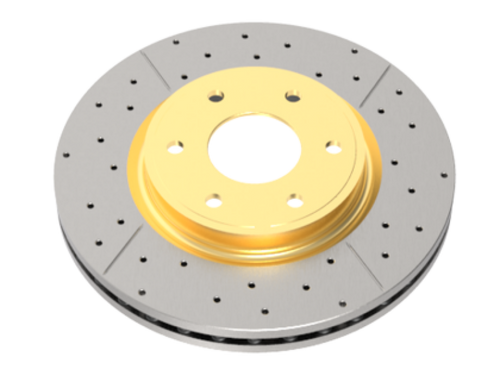 DBA 2004-2007 Toyota Prado / Lexus GX 470 Front Drilled & Slotted Street Series Rotor