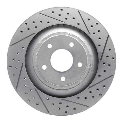 R1 08-14 Chrysler 200 Front Right Drilled & Slotted Geo-Carbon Rotor