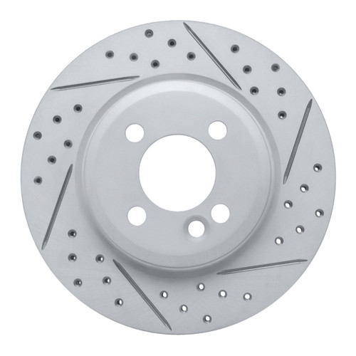 R1 02-08 Mini Cooper (Excl Clubman Front Right Drilled & Slotted Geo-Carbon Rotor