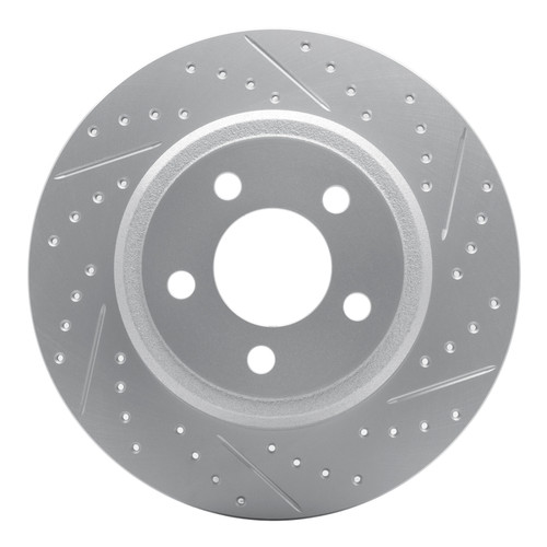 R1 18-22 Toyota C-Hr Rear Right Drilled & Slotted Geo-Carbon Rotor