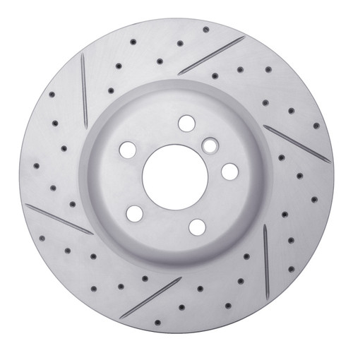 R1 16-26 BMW 530I Xdrive Rear Left Drilled & Slotted Geo-Carbon Rotor