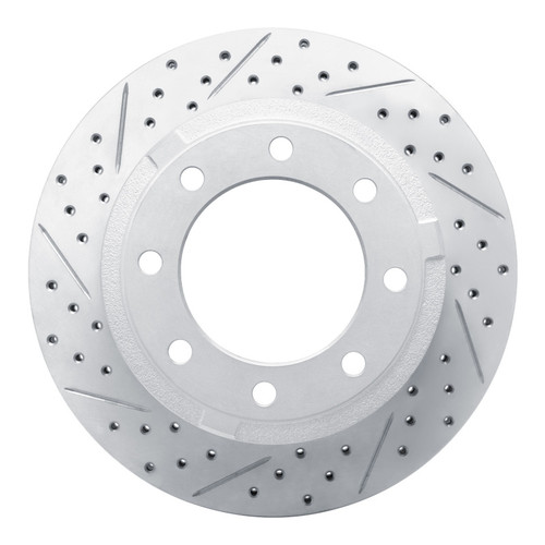 R1 11-22 Ford F-250 4WD (Super Duty) Rear Left Drilled & Slotted Geo-Carbon Rotor