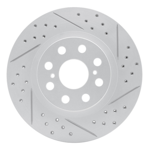 R1 00-05 Toyota Mr2 Spyder Rear Right Drilled & Slotted Geo-Carbon Rotor