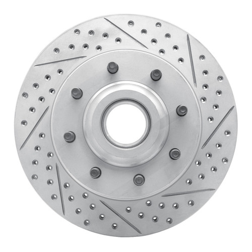 R1 06-12 Ford F-350 Super Duty 2WD Front Right Drilled & Slotted Geo-Carbon Rotor