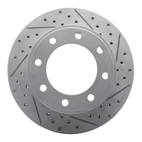 R1 05-12 Ford F-250 2WD (Super Duty) Rear Right Drilled & Slotted Geo-Carbon Rotor