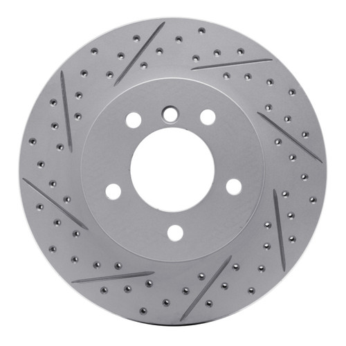 R1 99-08 BMW Z4 Front Left Drilled & Slotted Geo-Carbon Rotor