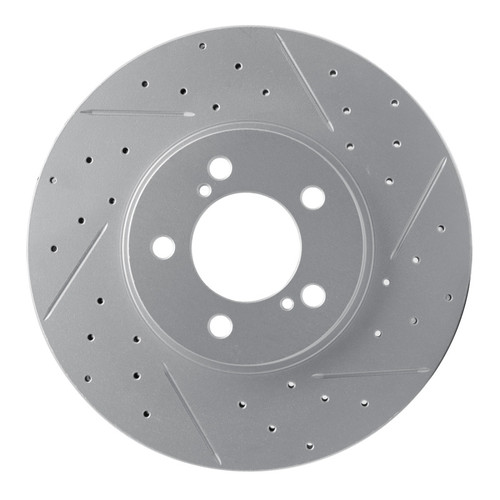 R1 93-07 Ford Taurus Excl Sho Front Right Drilled & Slotted Geo-Carbon Rotor