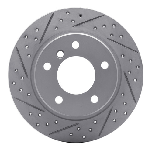 R1 91-99 BMW 328Is Rear Left Drilled & Slotted Geo-Carbon Rotor