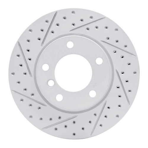 R1 91-06 BMW 328I Front Left Drilled & Slotted Geo-Carbon Rotor
