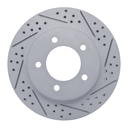 R1 97-02 Ford Expedition Front Right Drilled & Slotted Geo-Carbon Rotor