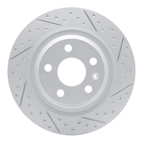 R1 19-25 Volvo Xc40 Rear Right Drilled & Slotted Geo-Carbon Rotor