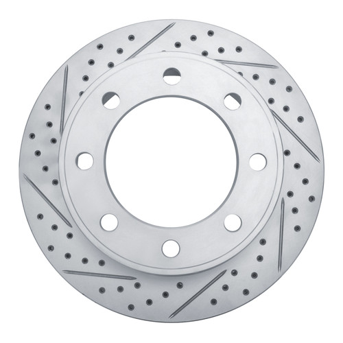 R1 99-05 Ford F-250 4WD (Super Duty) Front Left Drilled & Slotted Geo-Carbon Rotor