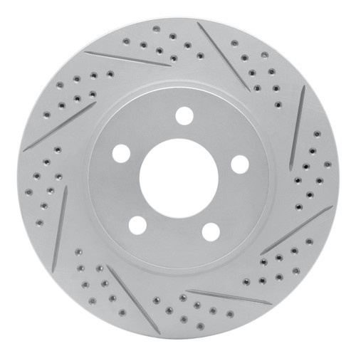 R1 01-11 Ford Explorer Sport Front Right Drilled & Slotted Geo-Carbon Rotor