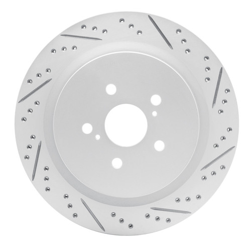 R1 16-22 Lexus Rx350 Rear Right Drilled & Slotted Geo-Carbon Rotor