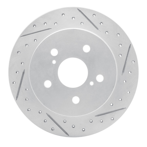 R1 15-26 Lexus Es350 Rear Right Drilled & Slotted Geo-Carbon Rotor