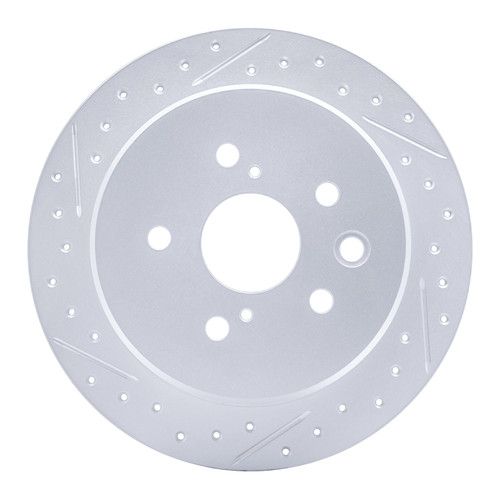 R1 06-15 Lexus Is250 Rear Left Drilled & Slotted Geo-Carbon Rotor