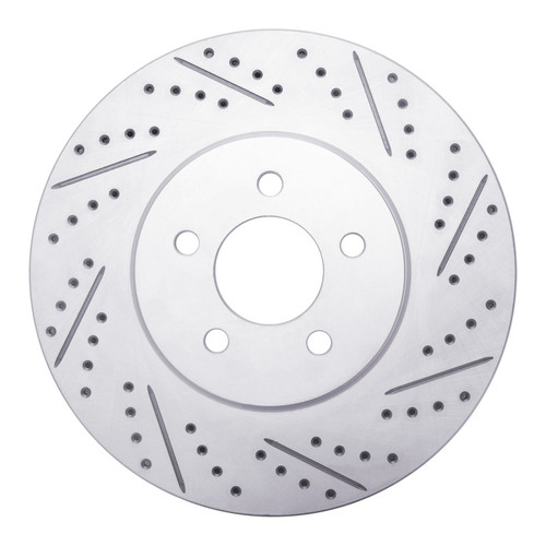 R1 94-04 Ford Mustang Front Right Drilled & Slotted Geo-Carbon Rotor