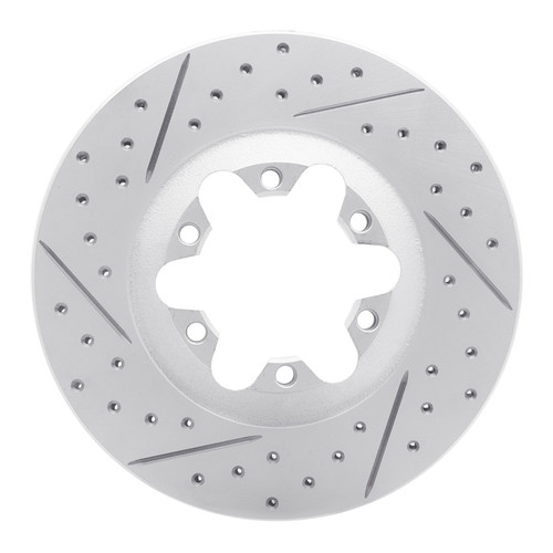 R1 04-08 Chevrolet Colorado Front Left Drilled & Slotted Geo-Carbon Rotor