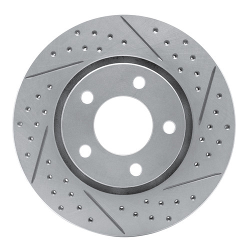 R1 01-07 Chrysler Voyager Front Right Drilled & Slotted Geo-Carbon Rotor