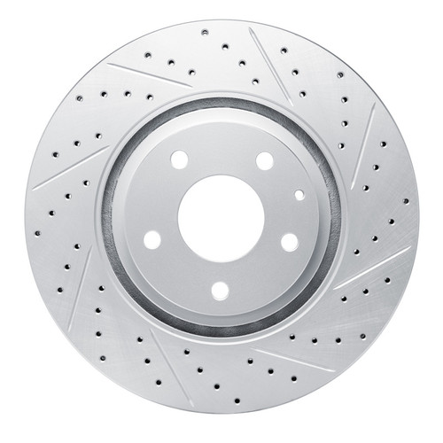 R1 16-25 Mazda 6 Front Right Drilled & Slotted Geo-Carbon Rotor