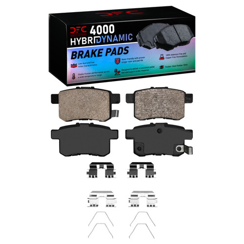 DFC 08-17 Acura TSX Rear 4000 HybriDynamic Brake Pads and Hardware Kit