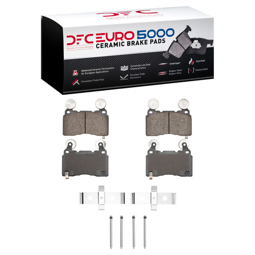 DFC 10-15 Chevrolet Camaro Front Euro 5000 Ceramic Brake Pads and Hardware Kit