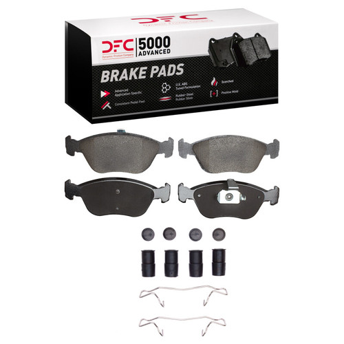 DFC 98-04 Volvo C70/V70/S70 Front 5000 Advanced Low Metallic Brake Pads and Hardware Kit