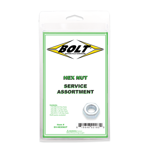Hex Nut Assortment 90 Piece Kit
