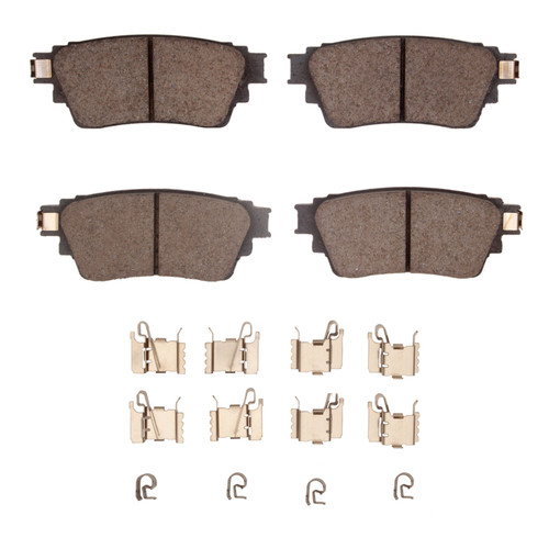 R1 2017-2025 Mitsubishi Eclipse Cross Rear R1 Ceramic Pads & Hardware Kit