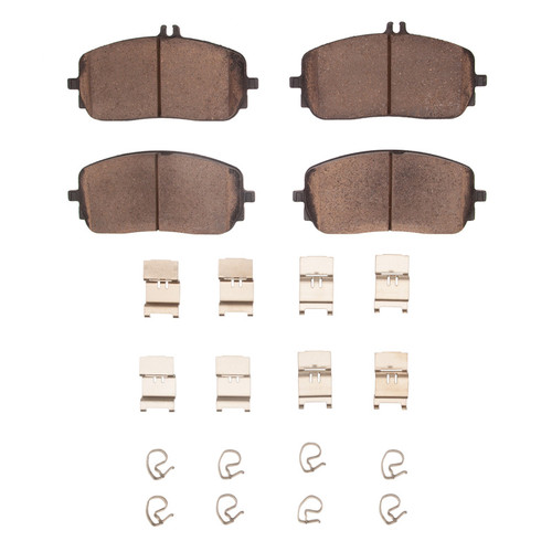 R1 -25 Mercedes-Benz EQB 350 Front Euro Ceramic Pads & Hardware Kit