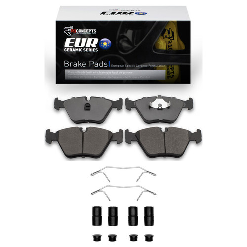 R1 89-06 Audi 200 Quattro Front Euro Ceramic Pads & Hardware Kit