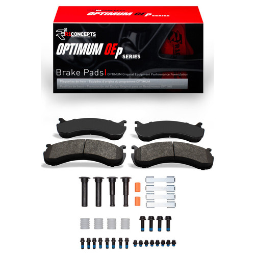 R1 98-24 Beaver Motorcoach Monterey Front/Rear Optimum OE Pads & Hardware Kit