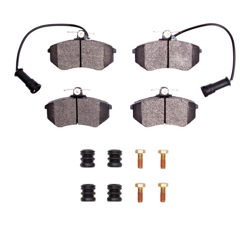 R1 83-91 Audi 5000CS Turbo Quattro Front Semi Met Pads & Hardware Kit