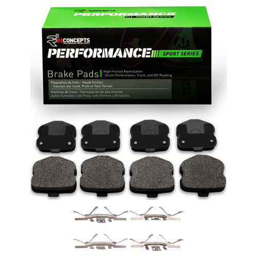 R1 06-13 Chevrolet Corvette Rear Performance Sport Pads & Hardware Kit