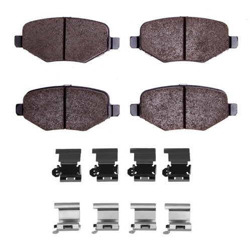 R1 13-16 Lincoln MKT Rear Ceramic Pads & Hardware Kit