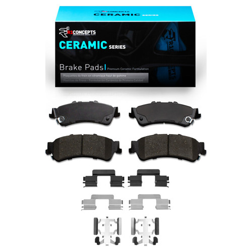 R1 03-07 Chevrolet Silverado 1500 Classic Rear Ceramic Pads & Hardware Kit