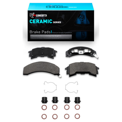 R1 84-88 Pontiac 6000 Rear Ceramic Pads & Hardware Kit