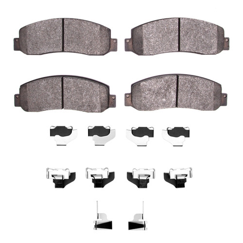 R1 05-12 Ford F-250 4WD (Super Duty) Front Semi Met Pads & Hardware Kit